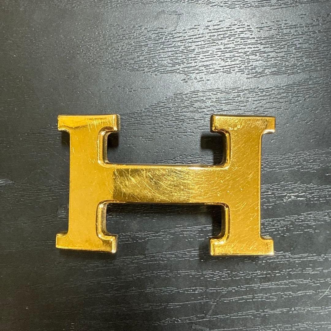 HERMES エルメスコンスタンスリバーシブルベルト65 ゴールドバックル　美品