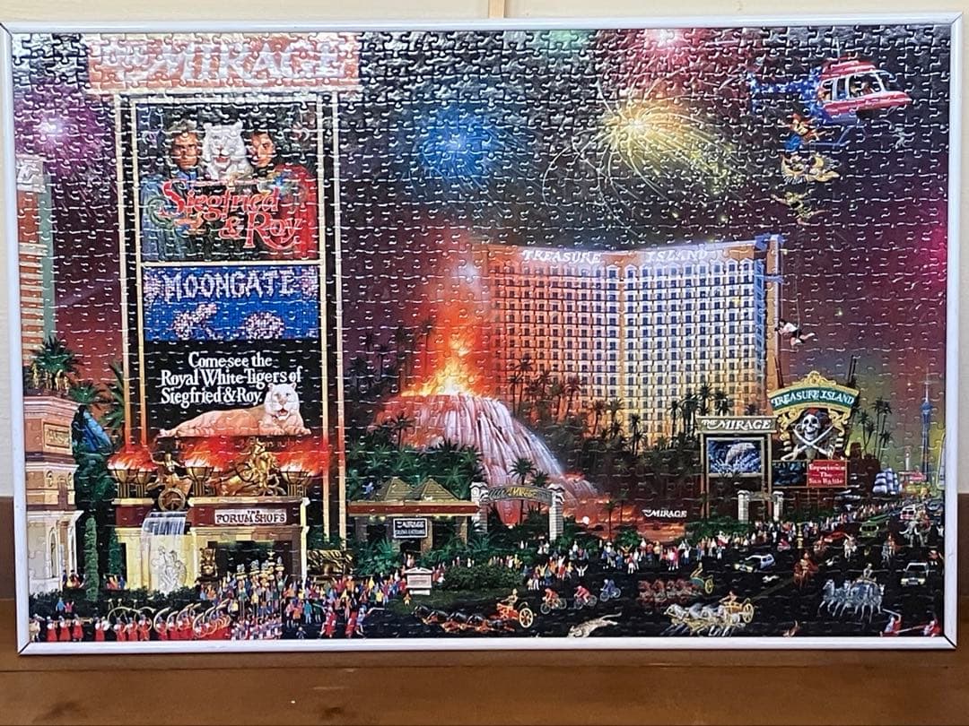 絵画としてのジグゾーパズル(アルミ額付き)古い時代の海外の風景画