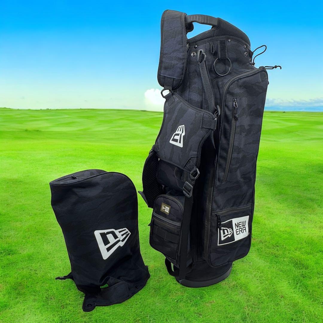 NEWERA キャディーバッグ　スタンド式　タイガーストライプカモネイビー