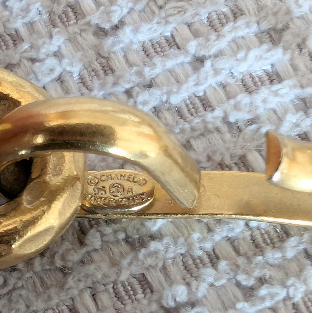 CHANEL シャネル チェーンベルト フェイクパール ココマーク 95A 中古