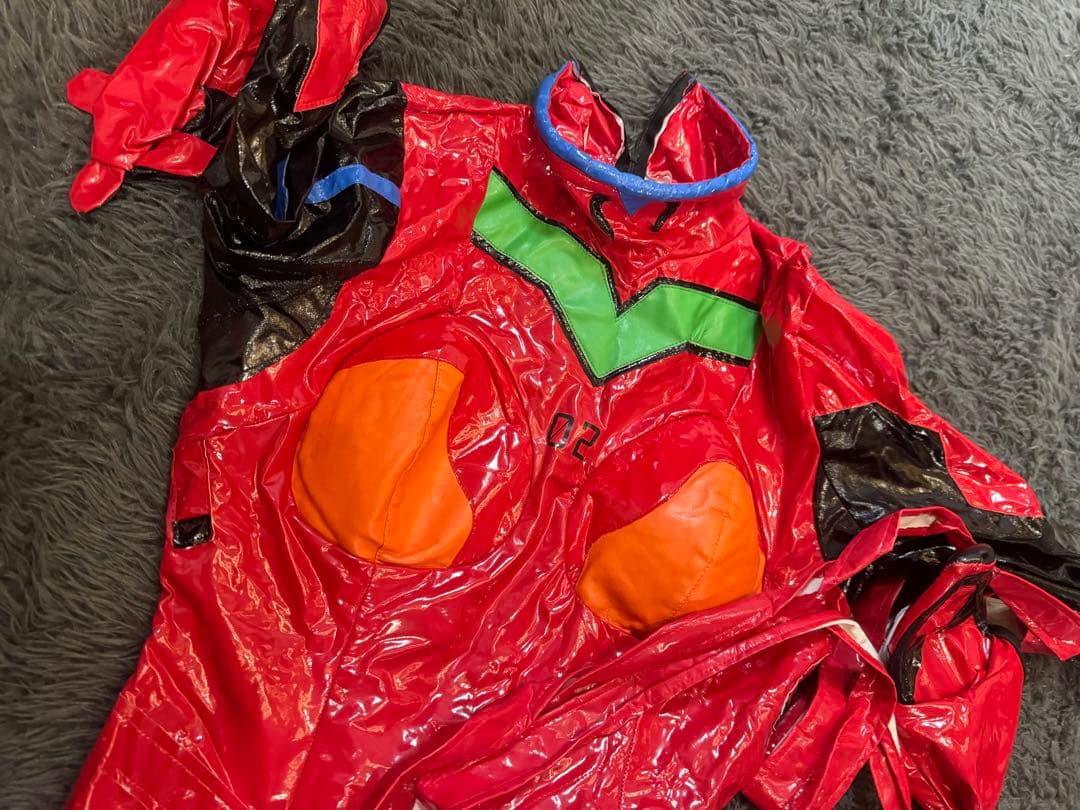 EVA アスカ 戦闘服 コス衣装 レザー調 Sサイズ フルセット