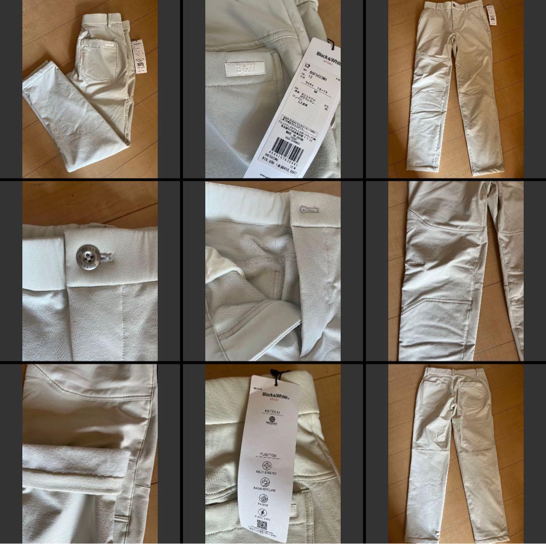 専用　新品　Black & White ゴルフ　パンツ　裏起毛