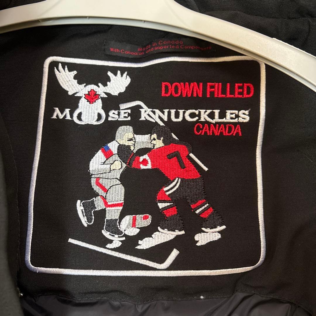 Moose Knuckles ブラックダウンジャケット　S