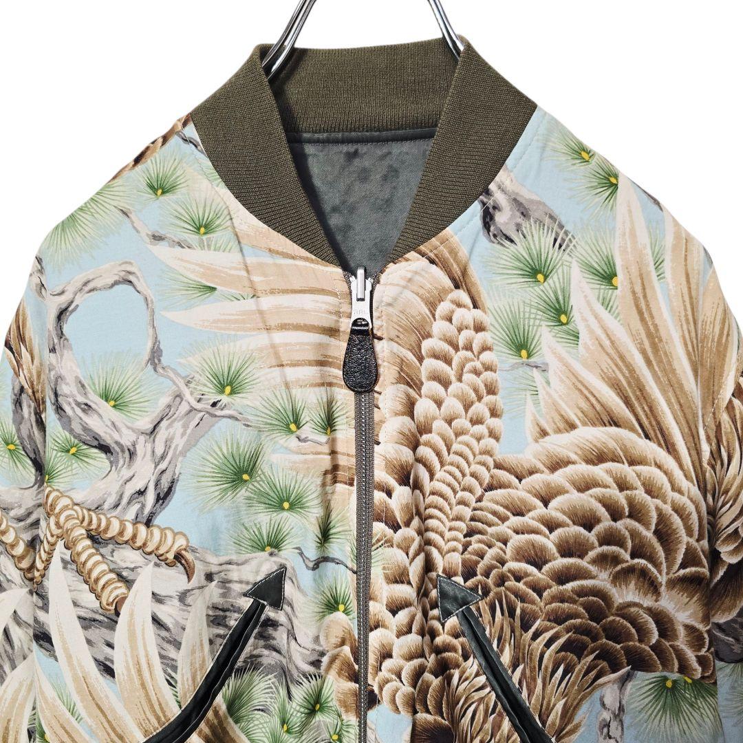 RRL ダブルアールエル リバーシブル MA-1 スカジャン 和柄 鷹