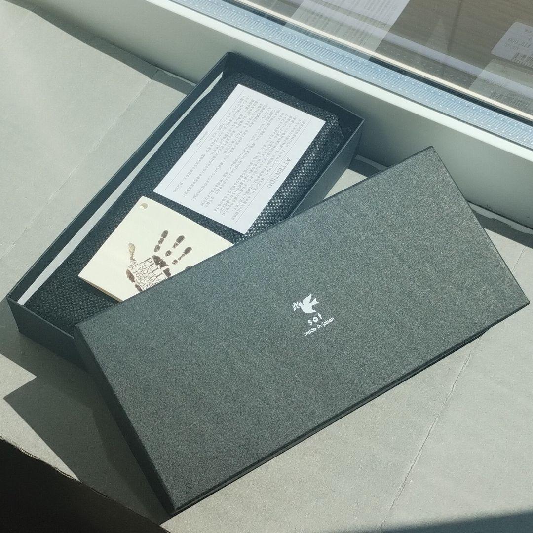 sot プエブロレザー BOXペンケース キャメル