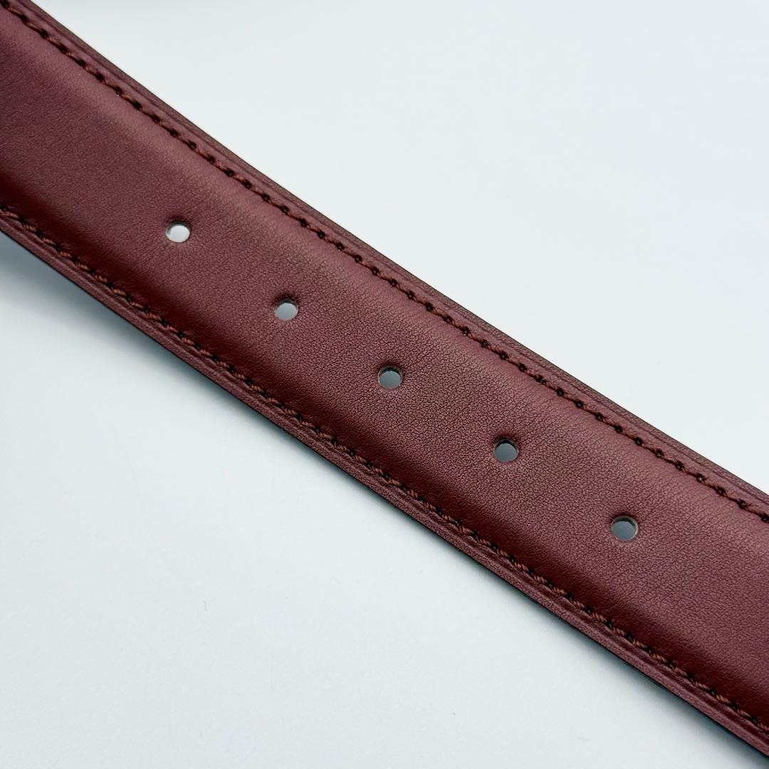 ✨未使用級✨カルティエ ベルト マストライン 本革 箱付 ゴールド金具 ボルドー