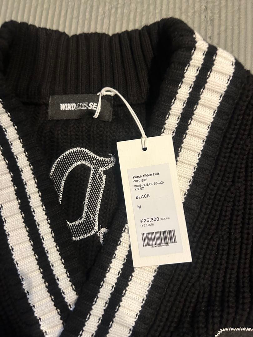 WIND AND SEA ブラックカーディガン M