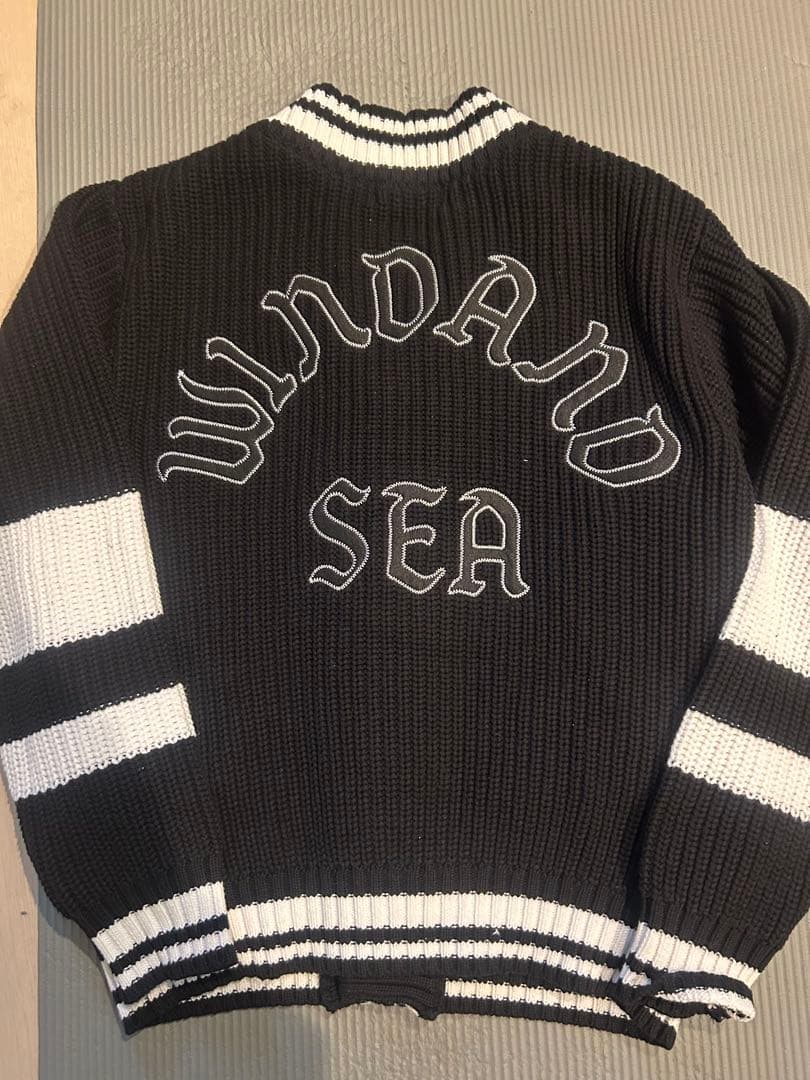 WIND AND SEA ブラックカーディガン M