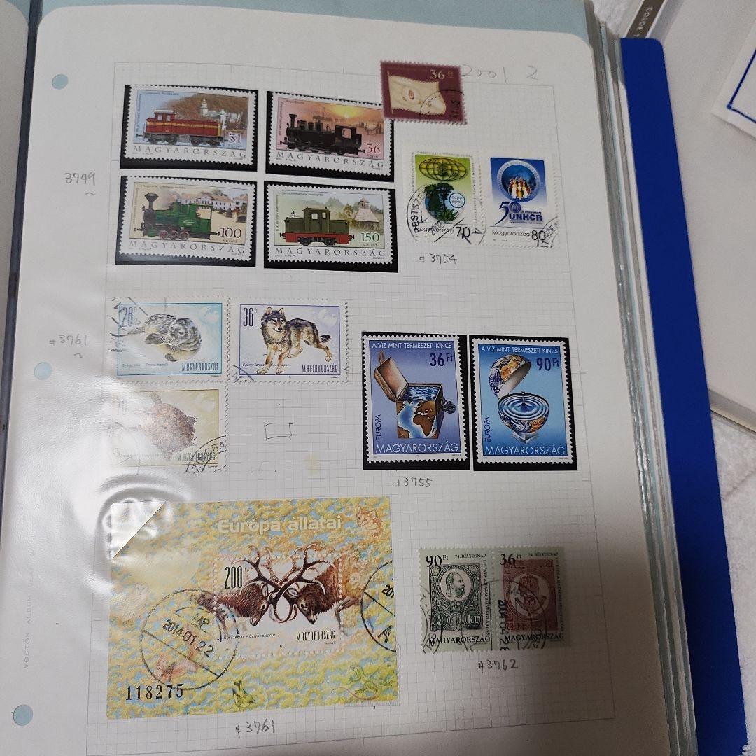 ハンガリー　使用済み切手　8冊
