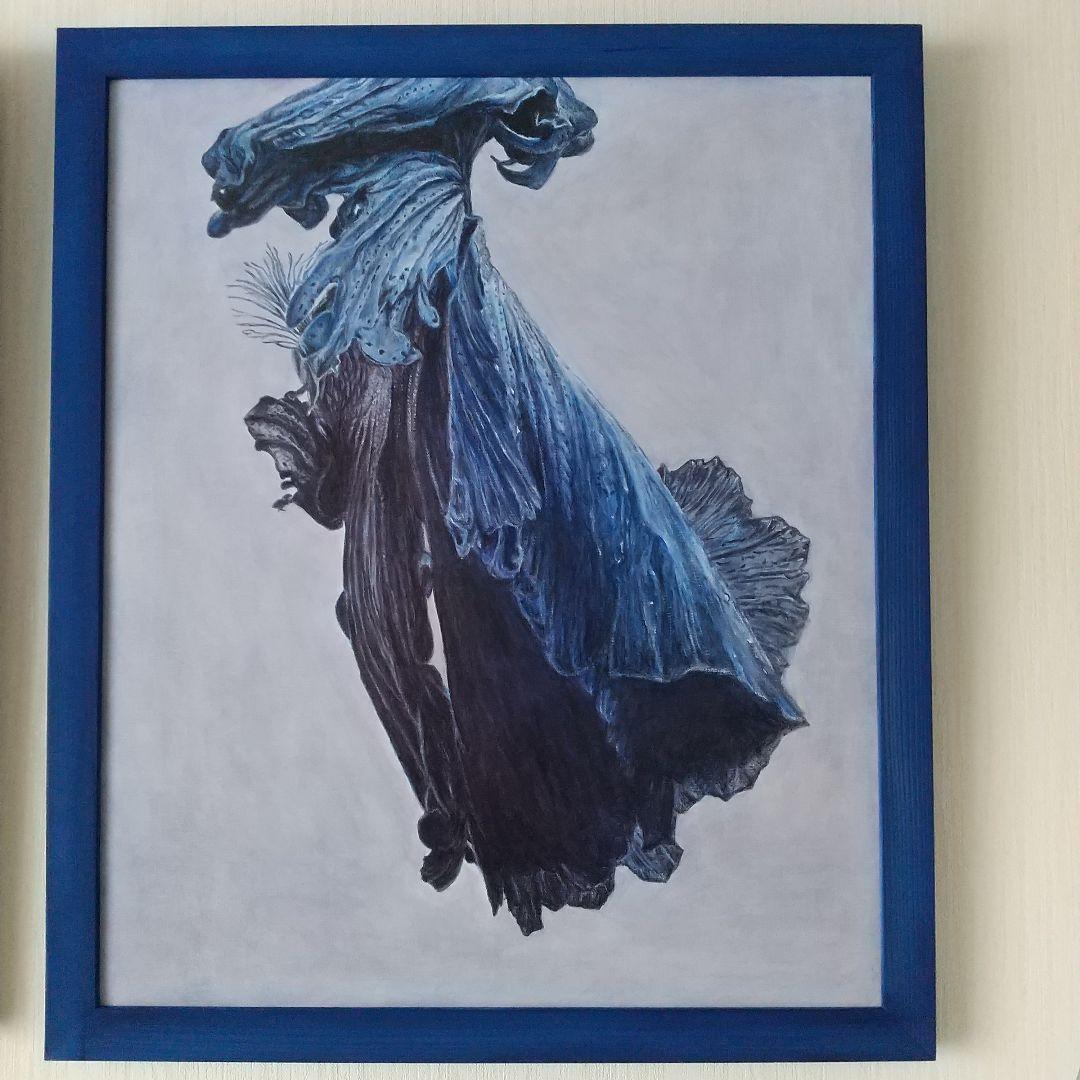 油絵 額縁付き 20号 F20