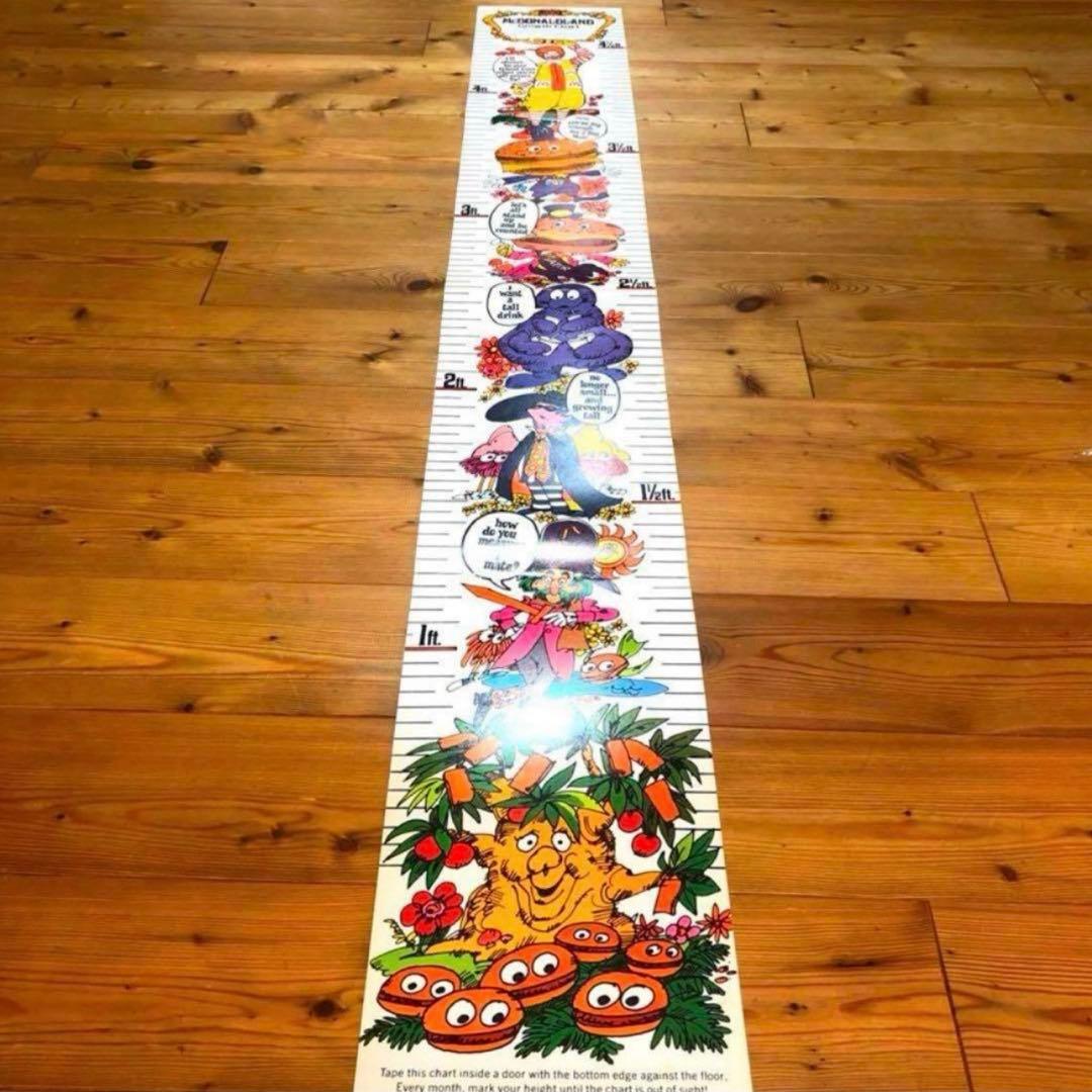 レア！　マクドナルド　キャラクター　ポスター　身長計　アメトイ　イービルグリマス