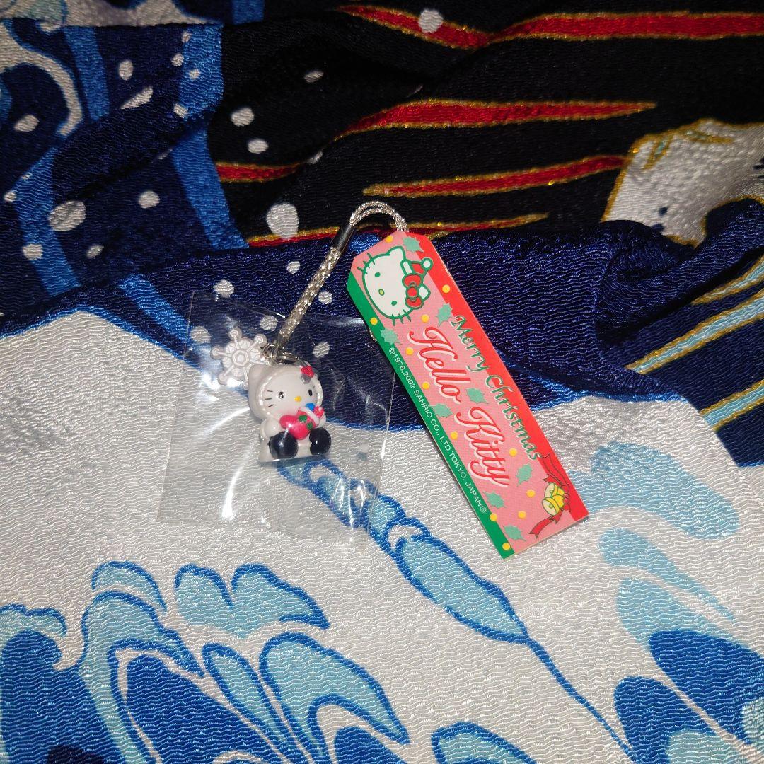 ハローキティ　根付　クリスマス限定　雪