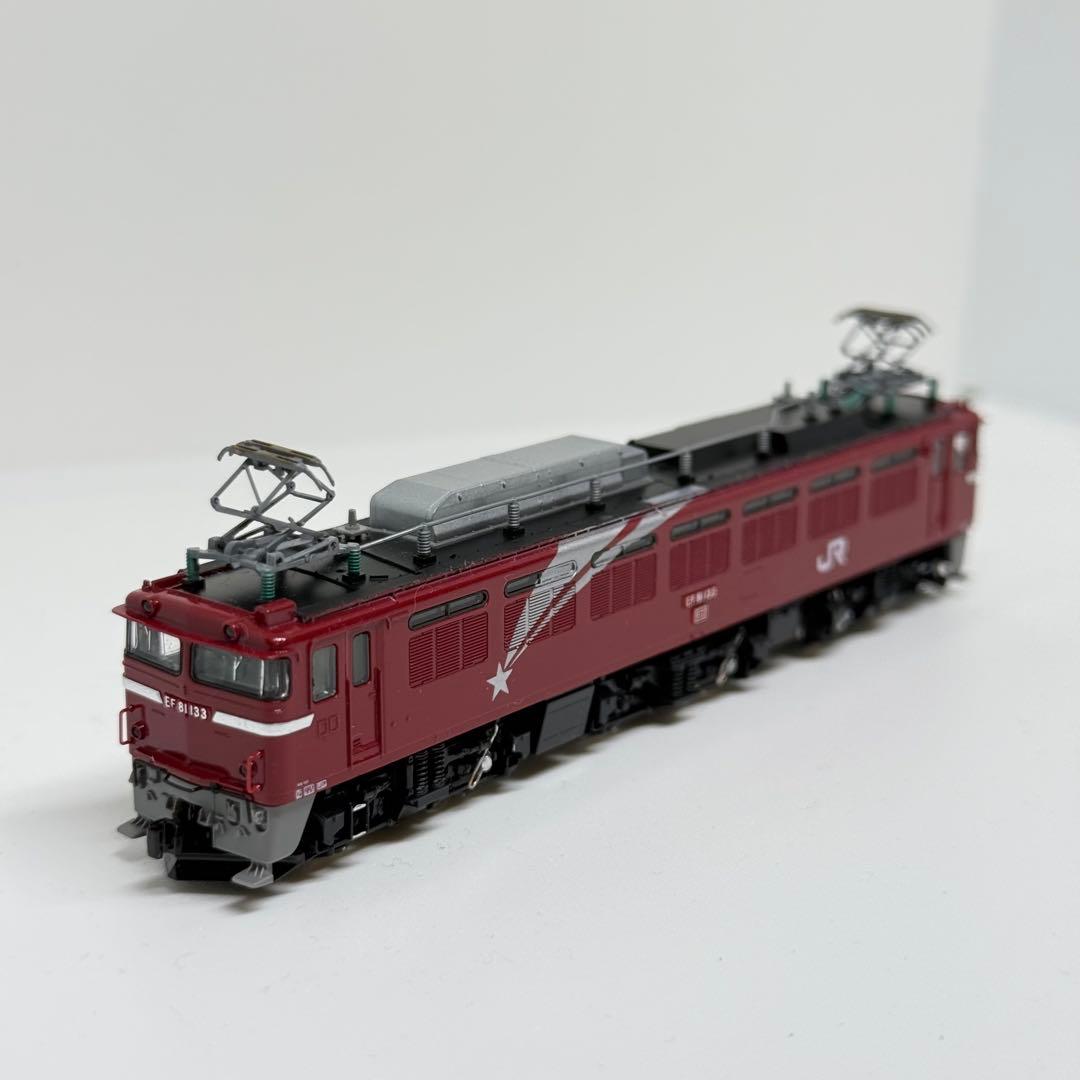 （艶出し、色差し加工あり）TOMIX EF81 133号機ヒサシ付き