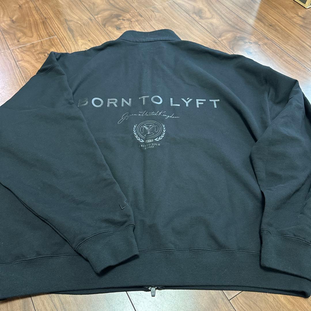 【美品】LYFT スタンドカラージップアップ ジャケット　ブラックXL