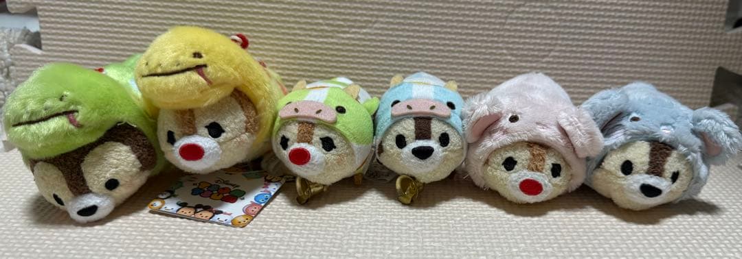 ツムツム　チップとデール　干支　巳年　丑年　子年