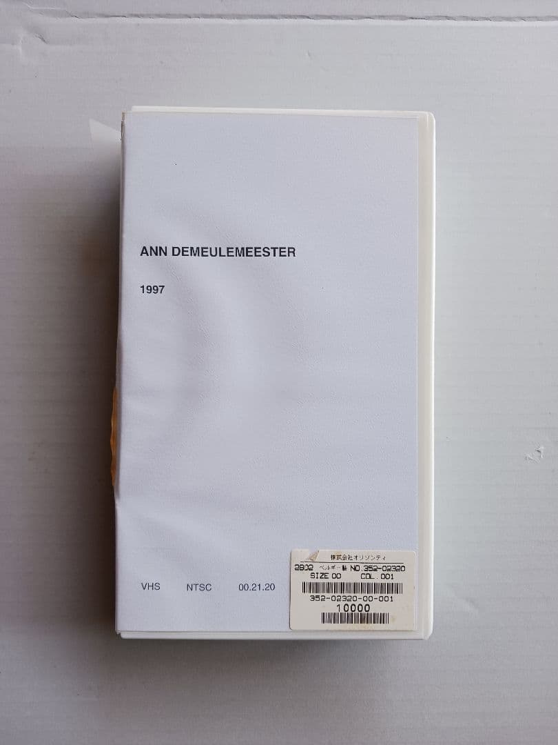 ANN DEMEULEMEESTER 1997ルックブックとVHS　オリゾンティ
