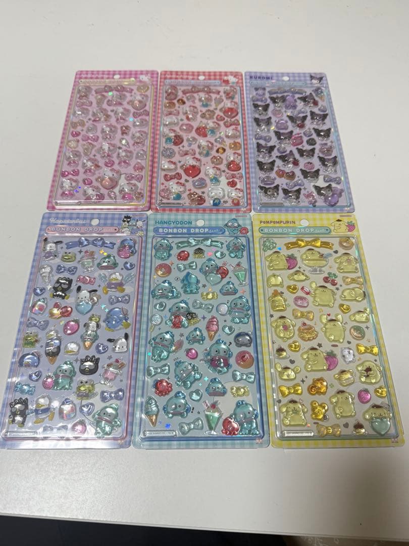 正規品　ボンボンドロップシール　サンリオ　第二段　6種セット