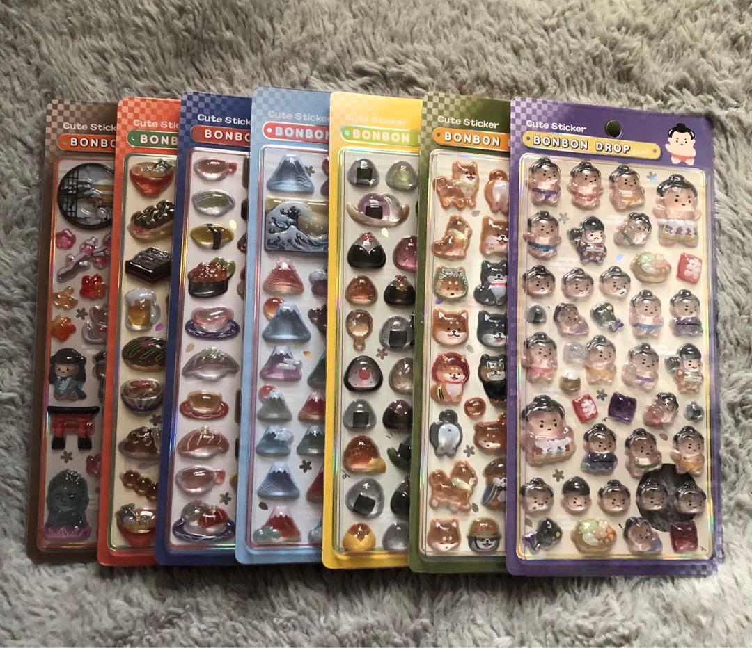 【正規品】ボンボンドロップシール　和柄　7枚セット