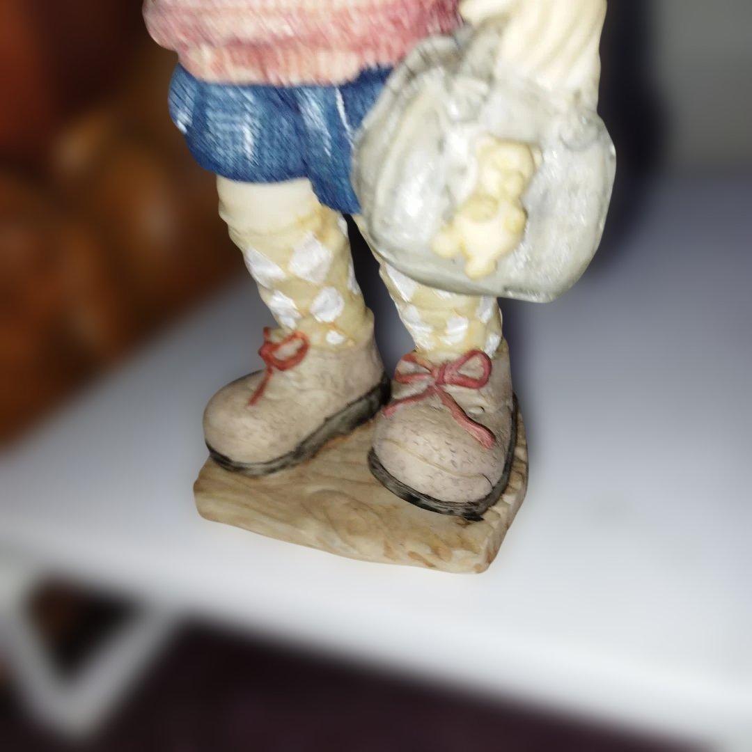 陶器製少女像 アンティーク風