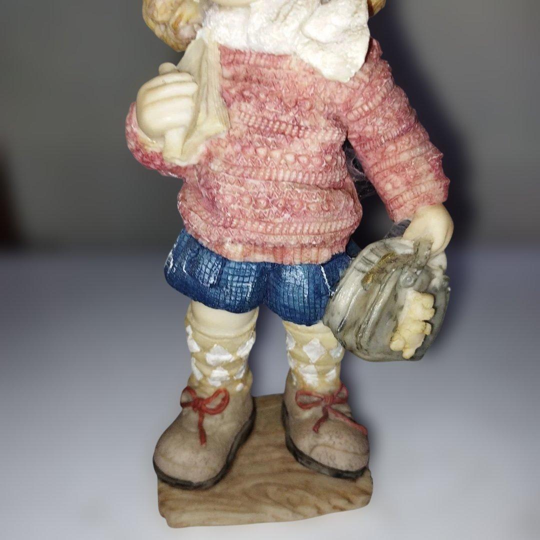 陶器製少女像 アンティーク風