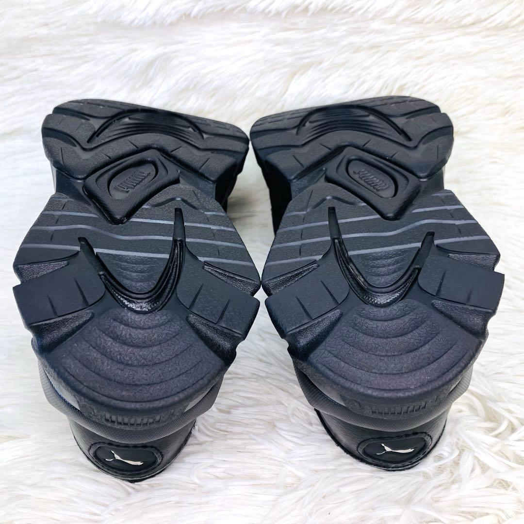 【ご試着のみ】PUMA24.5㌢LOAFYR WNS 厚 底　ローファー　黒