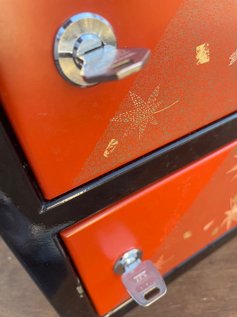 ビンテージ/スチール製/貴重品ロッカー/スチールロッカー/金庫/鍵付き/店舗什器