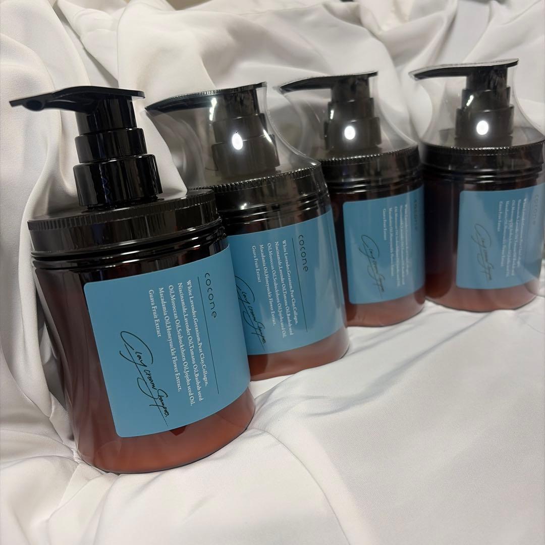 【新品未使用】Cocone ココネ クレイクリームシャンプー　リペア　4本セット