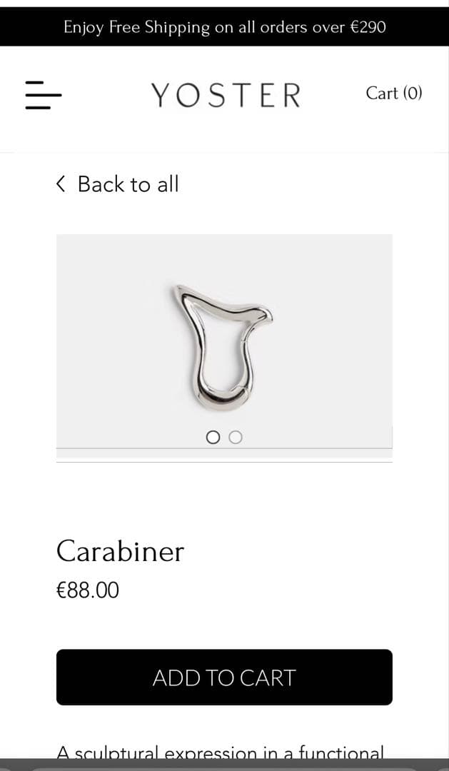 YOSTER ヨースター カラビナ キーリング