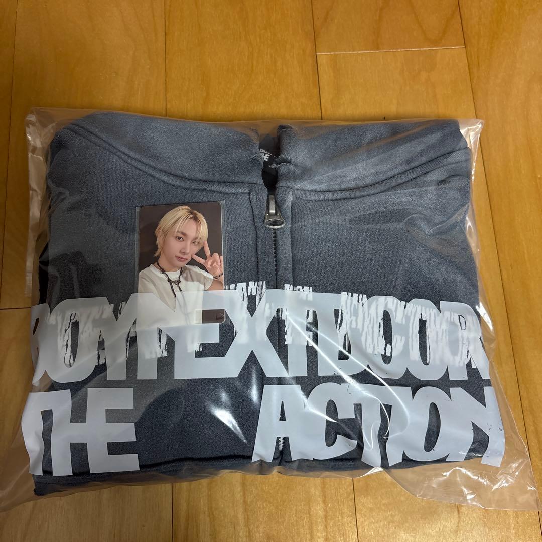 BOYNEXTDOOR the action フーディー パーカー　トレカ付き