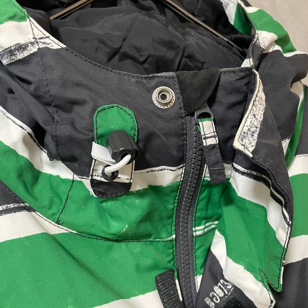 billabongビラボンスキーウェアスノーボードジャケットパーカー緑グリーン黒
