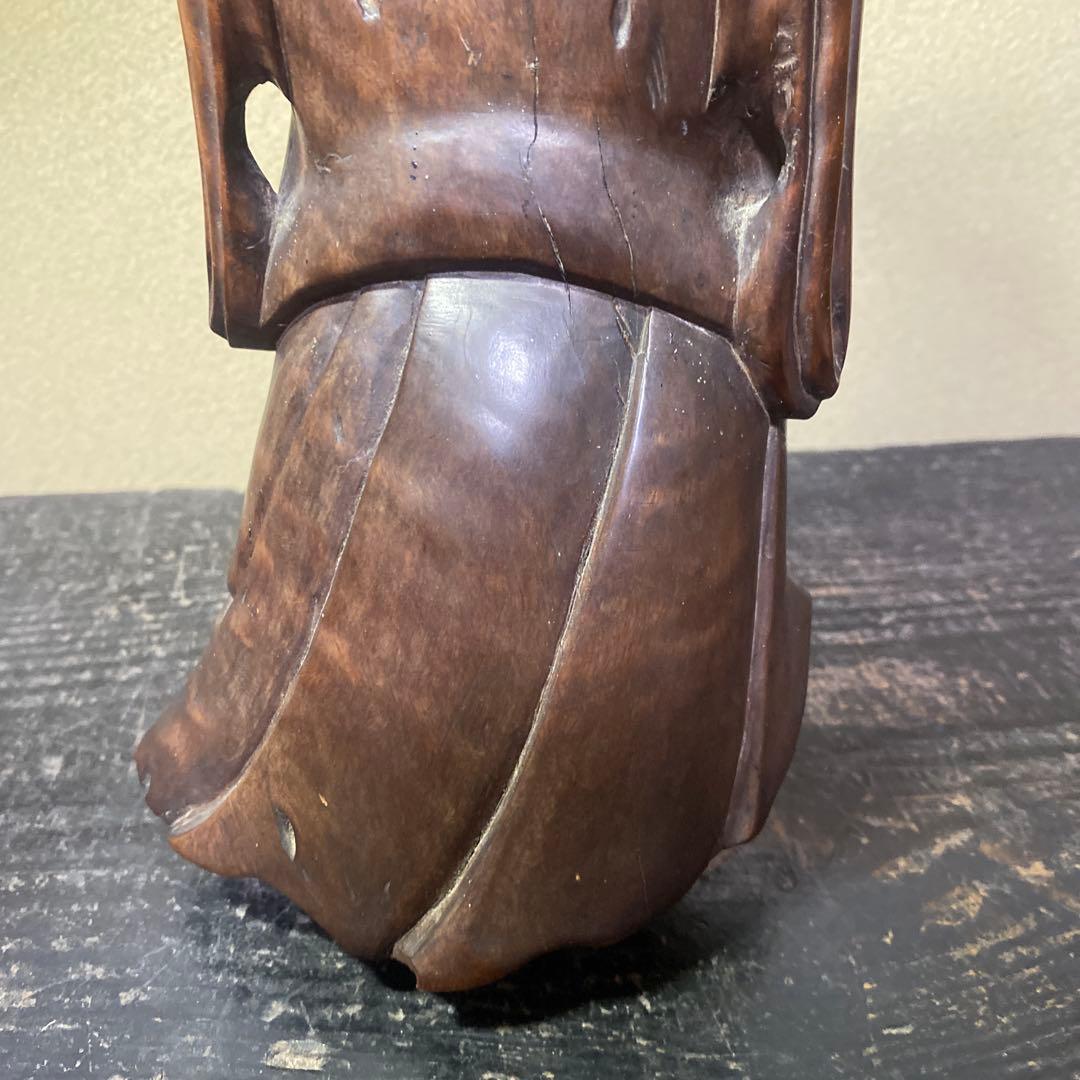 中国古玩　木彫布袋