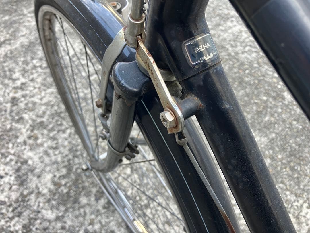 杉並区引取限定 FUJI 自転車 ロッドブレーキ 26インチ レトロ 昭和 フジ