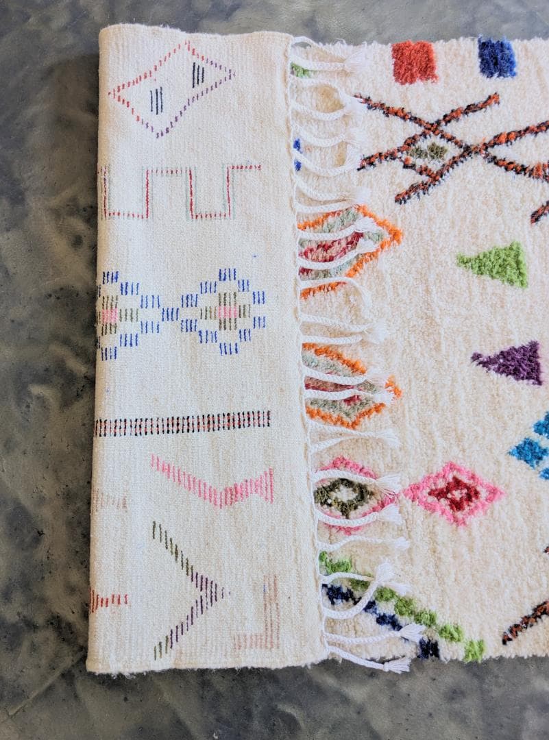 【限定セール】新品-モロッコラグ アジラルラグ-No6 104×161