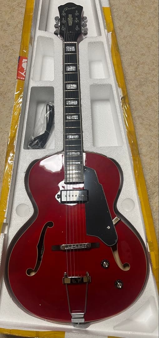 ギター GROTE Jazz Electric Guitar Semi(RED)