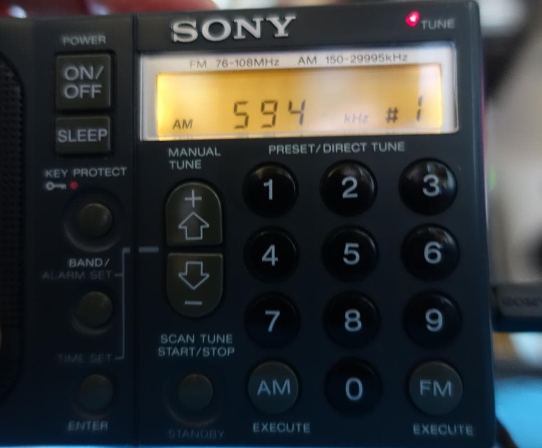 整備動作品 SONY ICF-SW1 PLLシンセサイザー・ラジオ 取説CD付