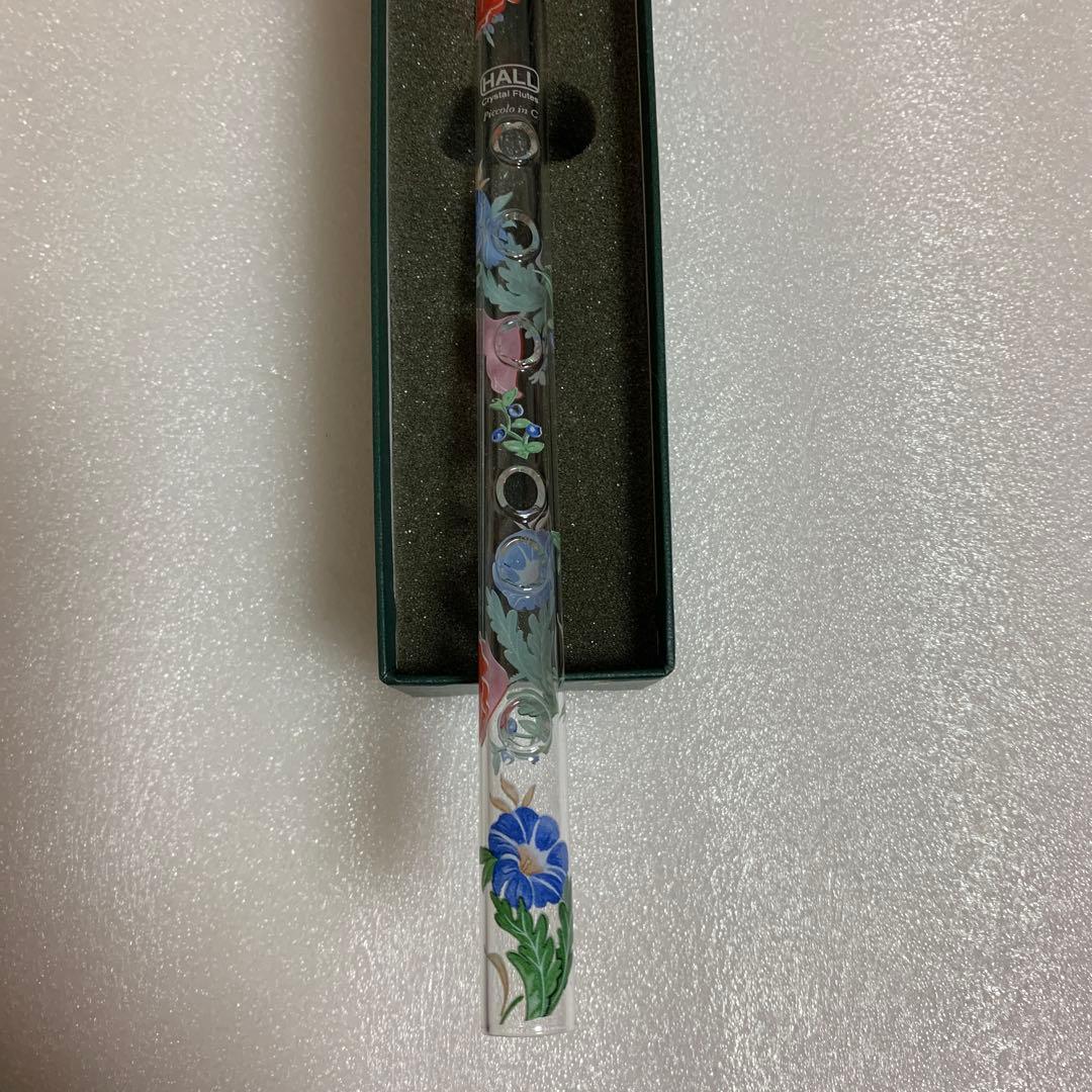 HALL クリスタルフルートC菅　Poppy 花柄デザイン