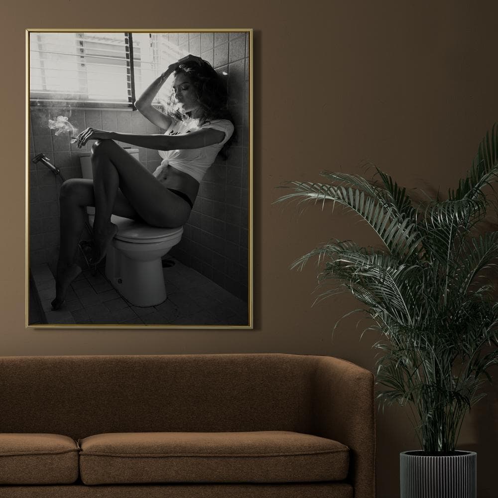 **専用** B2 アートプリント バスルーム モノクローム 黒フレーム