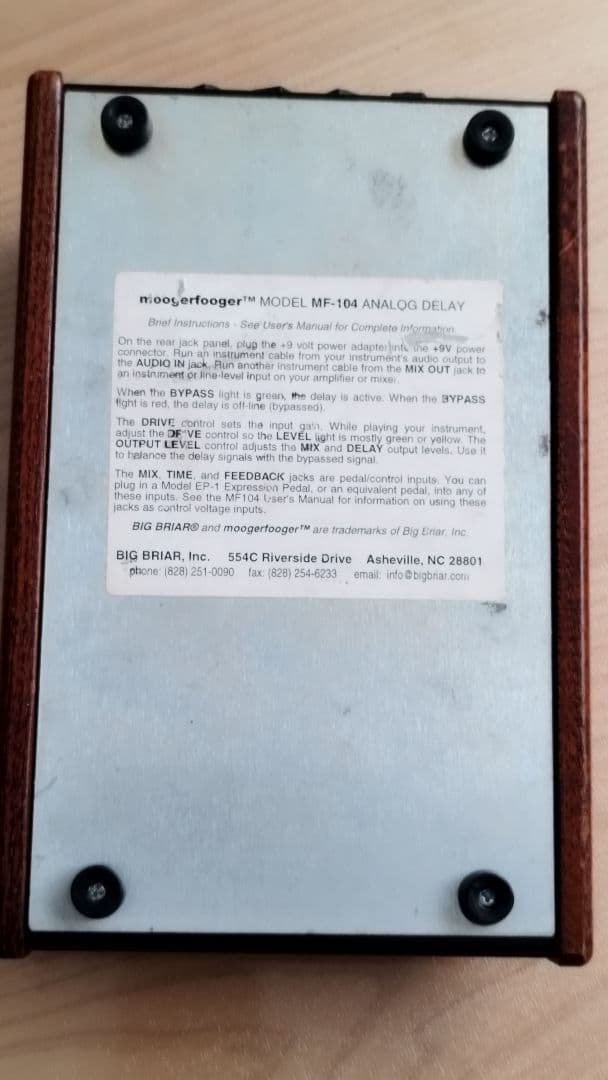 moogerfooger™ MF-104 ANALOG DELAY