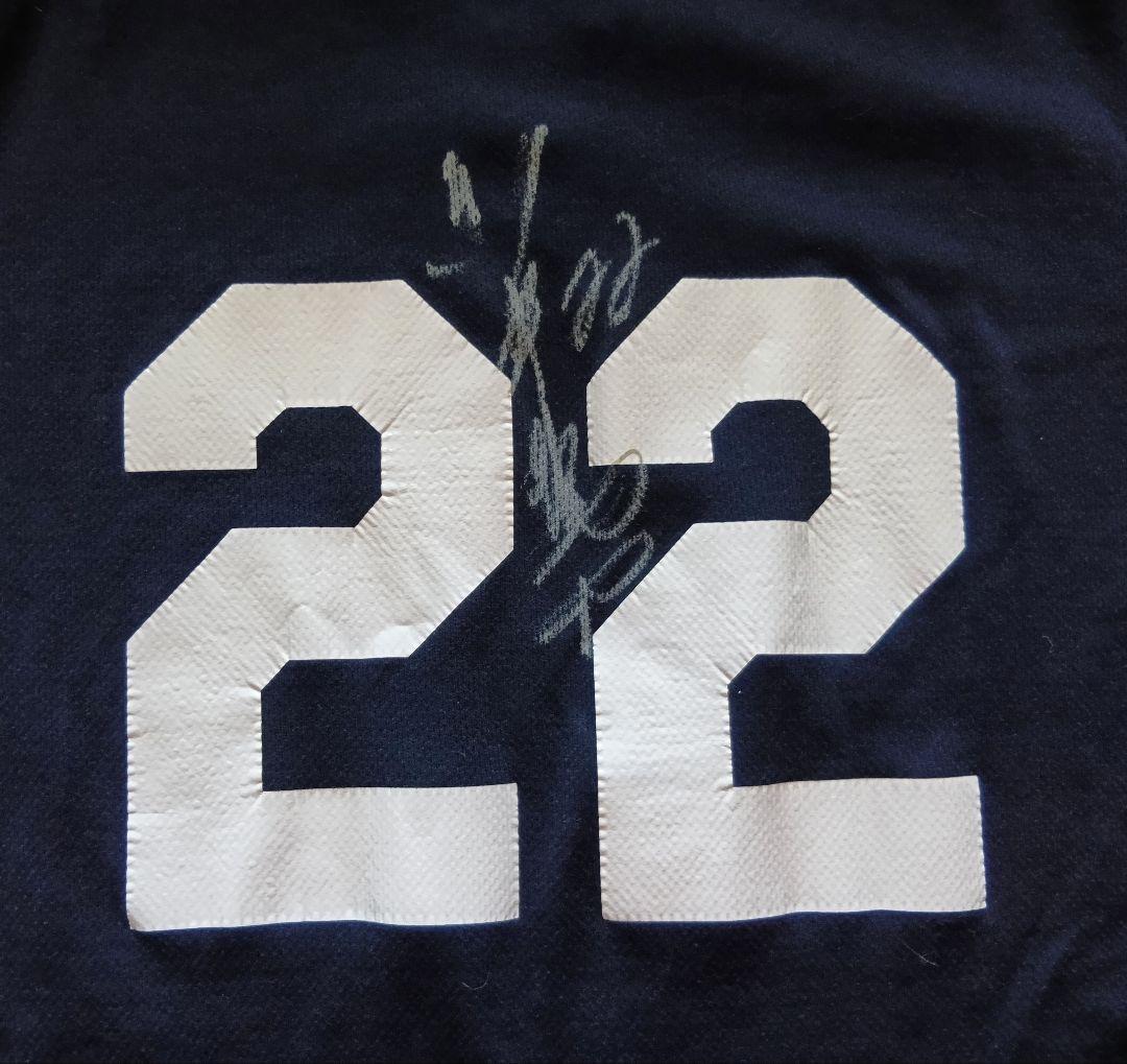 【実使用　サイン】ヤクルトスワローズ　高津　プラクティスシャツ　デサント XA