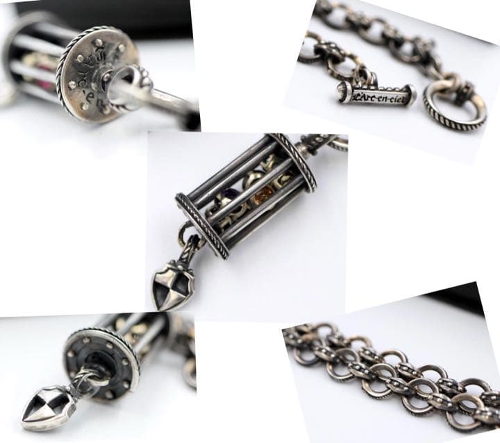 L'Arc-en-Ciel　天然石ペンダント　ラルクアンシエル　ネックレス