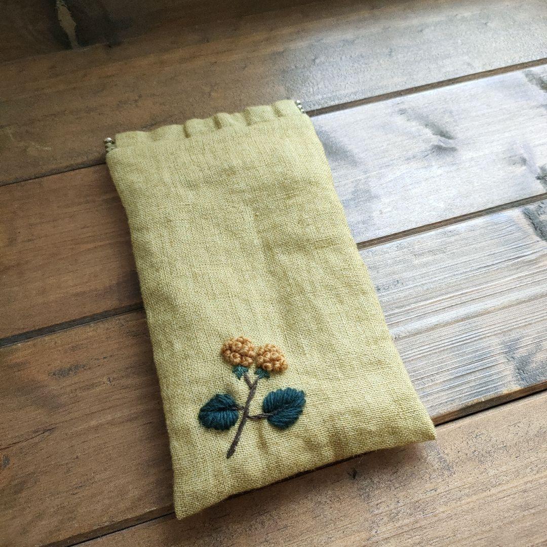 【リネン刺繍　nonpii様オーダー専用ページ】マルチクロス　ボートポーチ