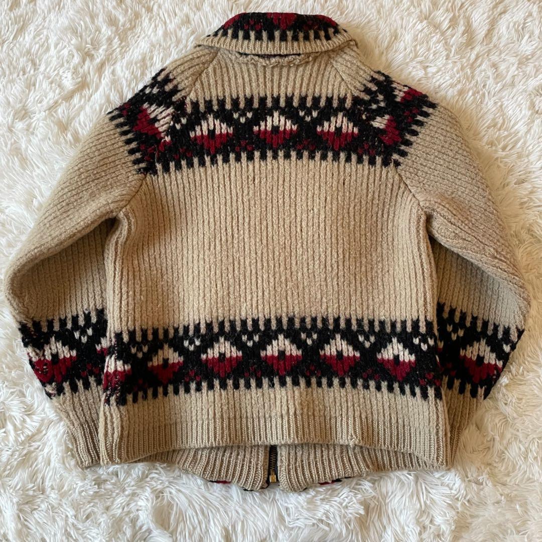 希少70〜80s USA製 PENDLETON カウチンTALON リングジップ