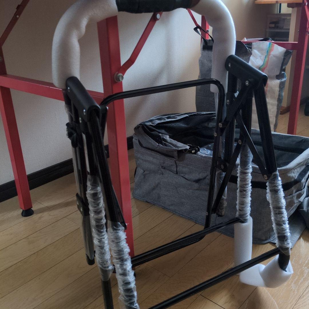 多機能ペット２段式カート LD03F グレー