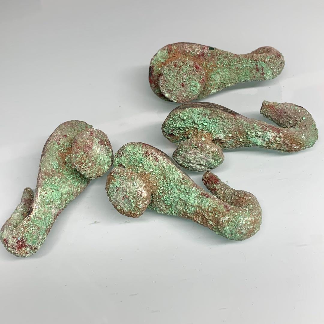 AC　旧蔵古代の飾り　副葬品　根付時代物　アンティーク 4点セット 骨董品