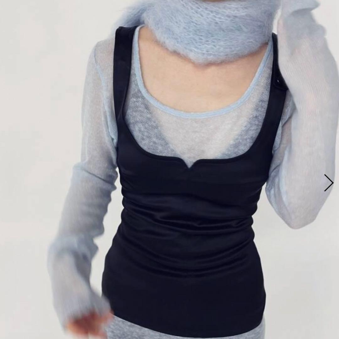 トップス Courreges SATIN SQUARE TOP M