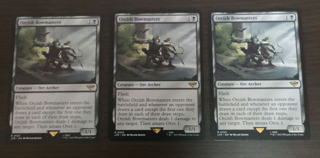 オークの弓使い　英語版　3枚