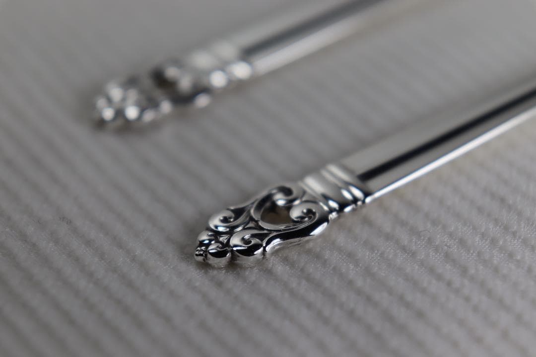 STERLING製コーヒースプーン2本組■インターナショナル■ロイヤルデニッシュ