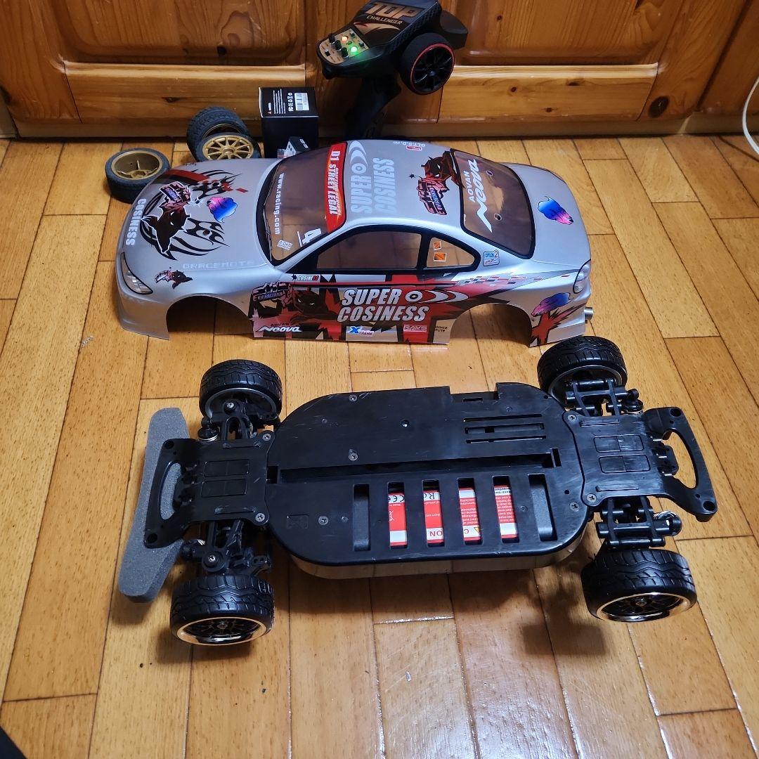 タミヤ ドリフト ラジコン フルセット　TT01 シルビア　ボディ　改造パーツ付