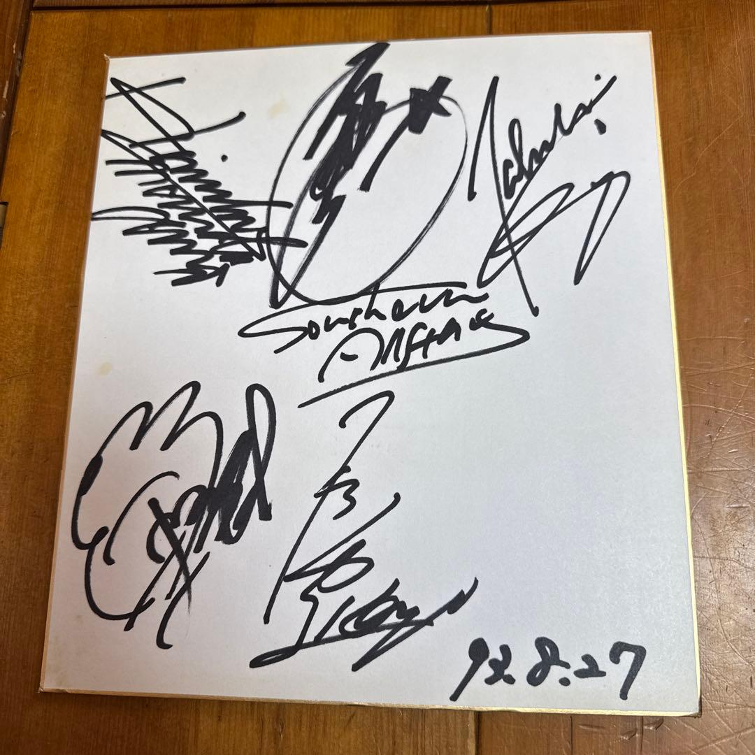 【激レア】直筆サザンオールスターズ サイン色紙 93年