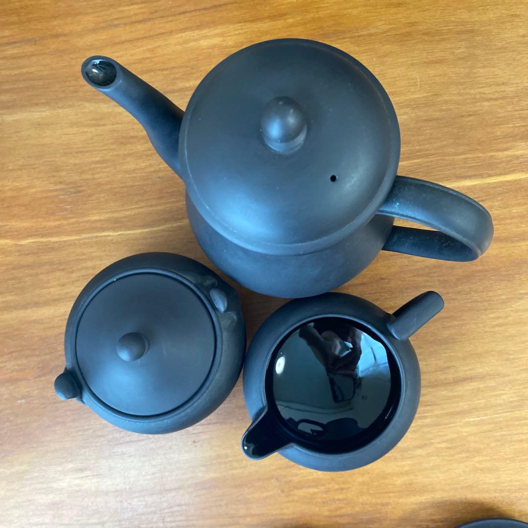 ウェッジウッド ブラックバサルト　コーヒーセット　デミタス カップ　廃盤　希少